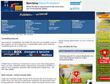 Tablet Screenshot of fussballfanseiten.de